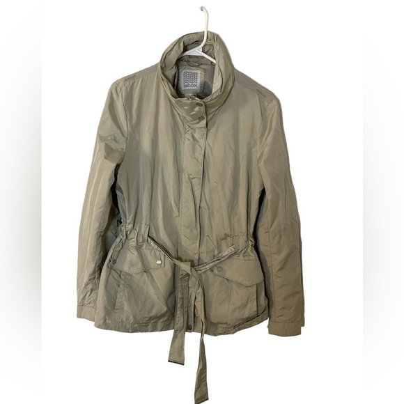 Geox Windbreaker Jacket Packable Hood Size 8 - Picture 3 of 12